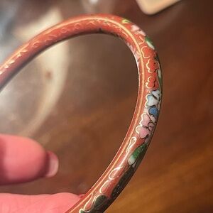 Brown and Gold Geometric Pattern Bracelet